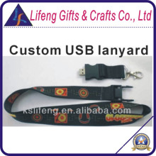 Heat Transfer Custom Fashion 16GB USB Lanyard